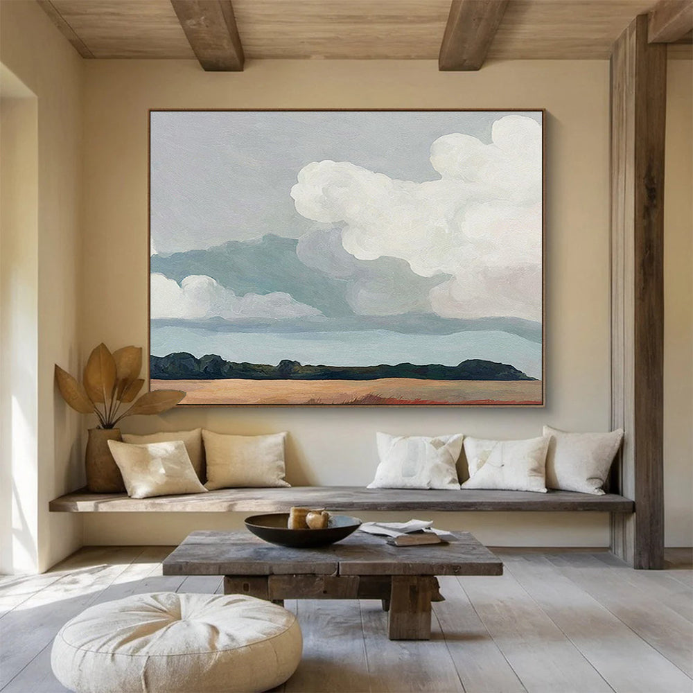 Enormous Original Textured Hand - Rendered Abstract Wall Art for Dramatic Interiors DKH793