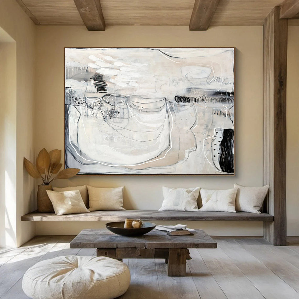 Personalized Abstract Canvas for Bedroom & Entryway DKH074