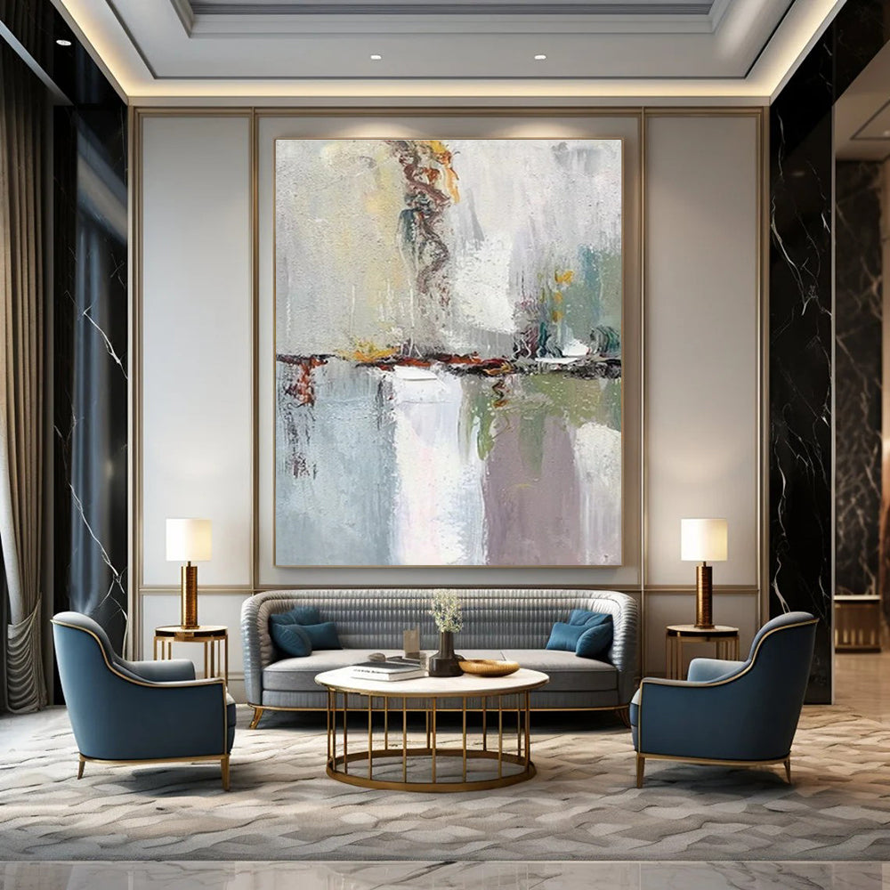 Custom Hand-Painted Abstract Painting for Bedroom & Hotel Music Lounges LargeART1460