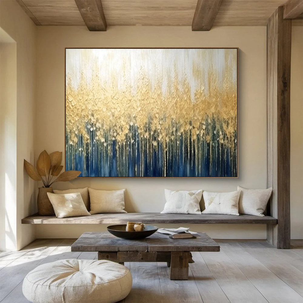 Golden Forest Canopy - Luxe Living Room Statement DLZ052