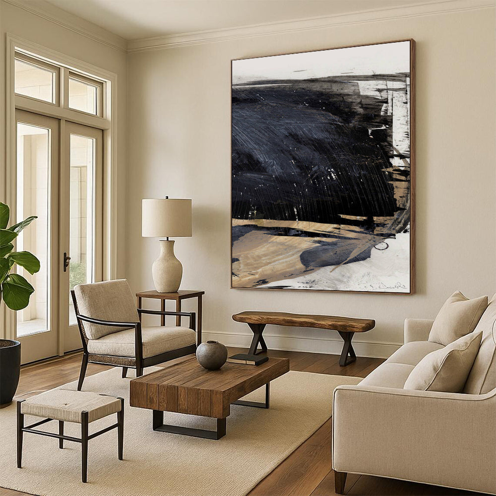Hand-Painted Large Custom Abstract Art: Textures that Amaze DTP202