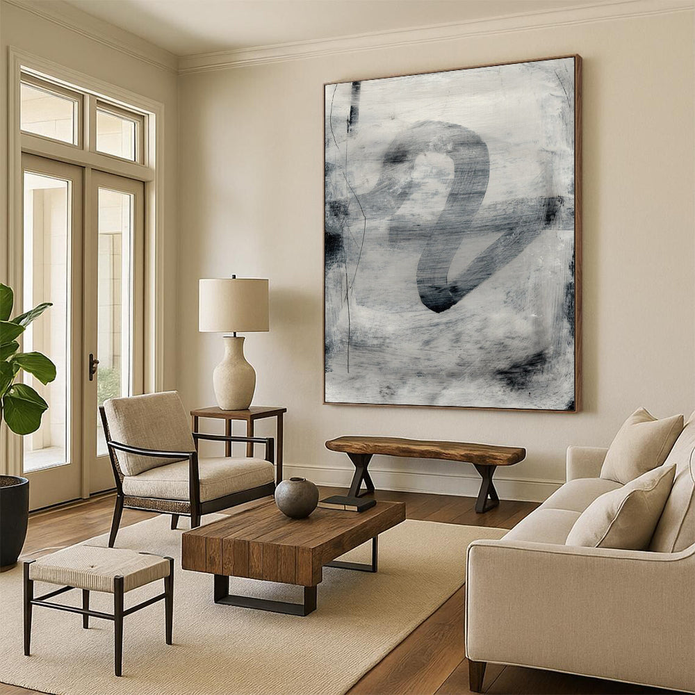 Custom-Made Large Abstract Paintings: Handcrafted, Textured Beauty DTP189