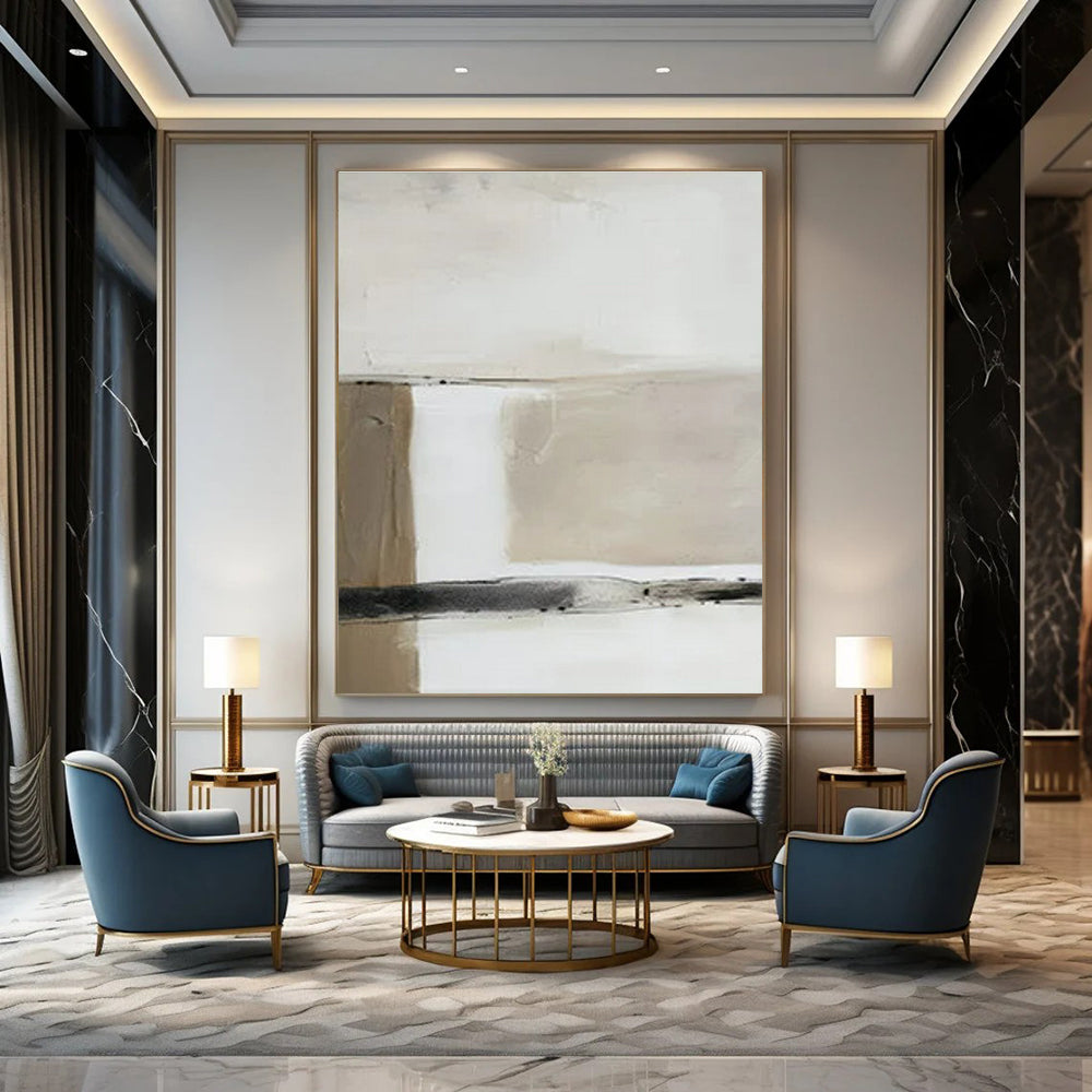 Hand-Painted Personalized Abstract Painting for Office & Bar LargeART1477