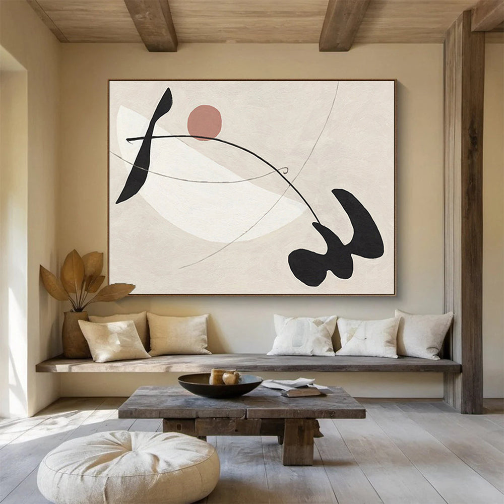 Extensive Hand - Crafted Textured Abstract Canvas for Dynamic Interiors DKH738
