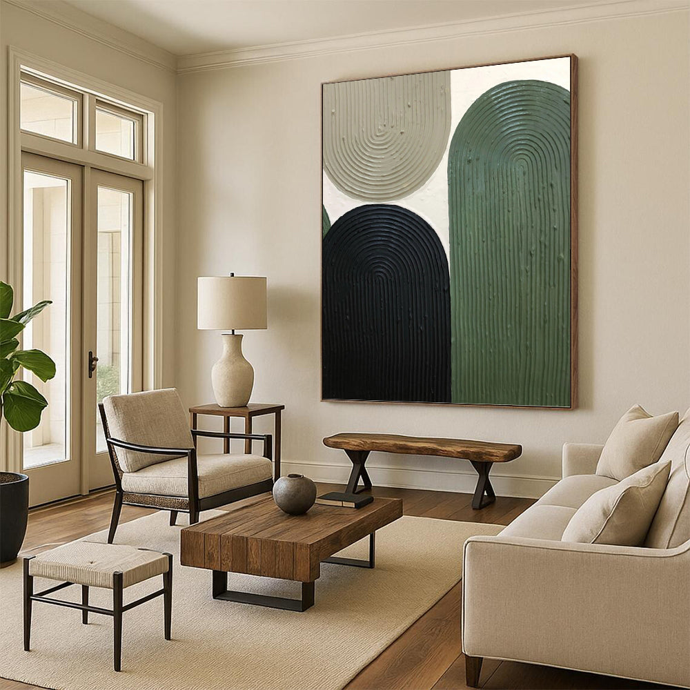 Professionally Created Hand - Painted Textured Canvas Abstract for Office & Bedroom DKH1167
