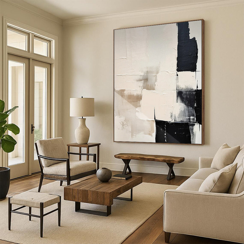Expansive Hand - Painted Custom Abstract Masterpiece for Living Room and Office DTP056