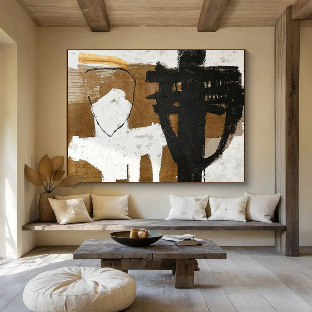 Monumental Abstract Canvas for Office & Dining Room LargeART1655