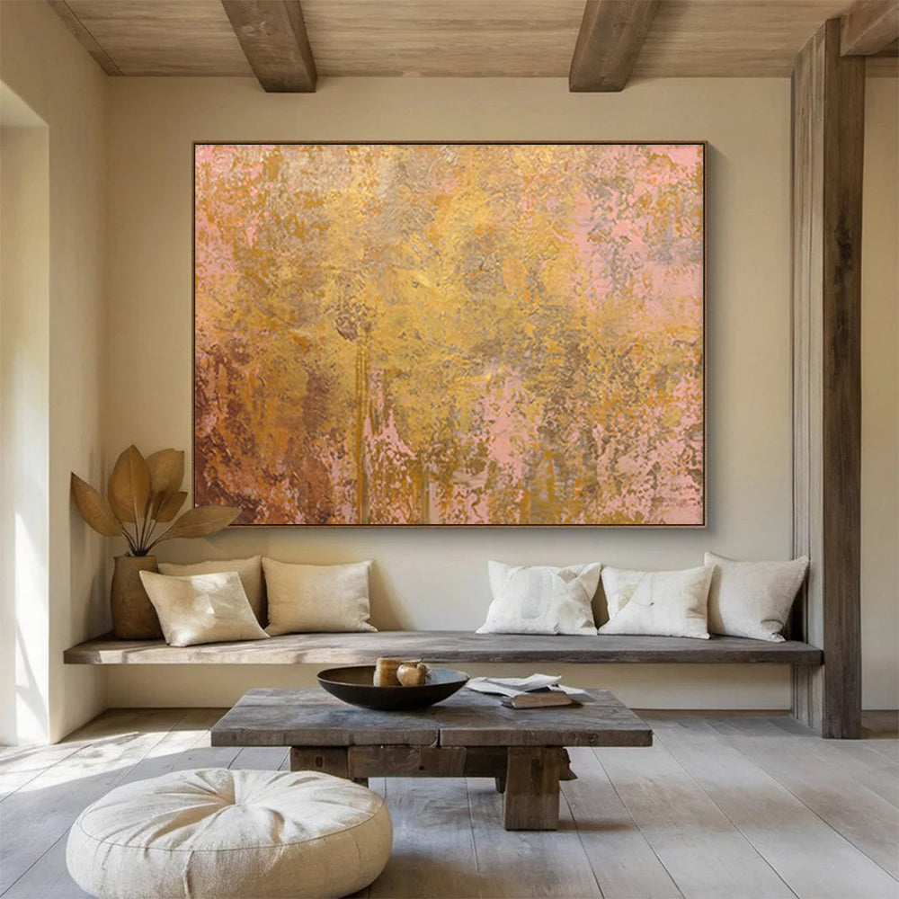 Large Custom Abstract Painting for Yoga Studio DKH022