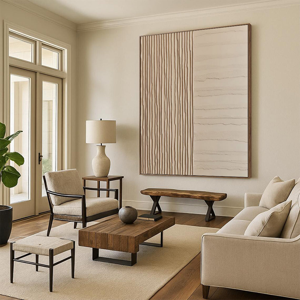 Palace - Sized Hand - Painted Custom Abstract Work (with Exquisite Textures), for Office and Bedroom DKH1478