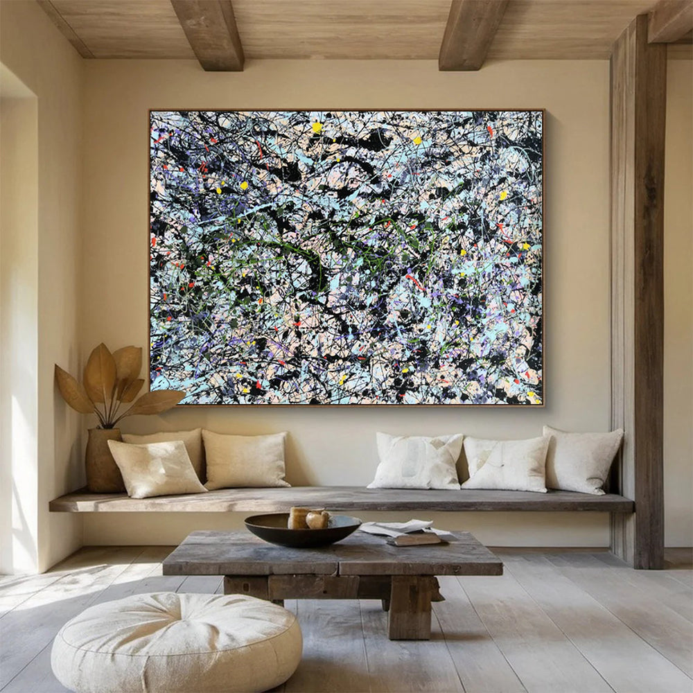 Alluring Oversized Abstract Painting for Hotel Lobby & Hallway LargeART1590