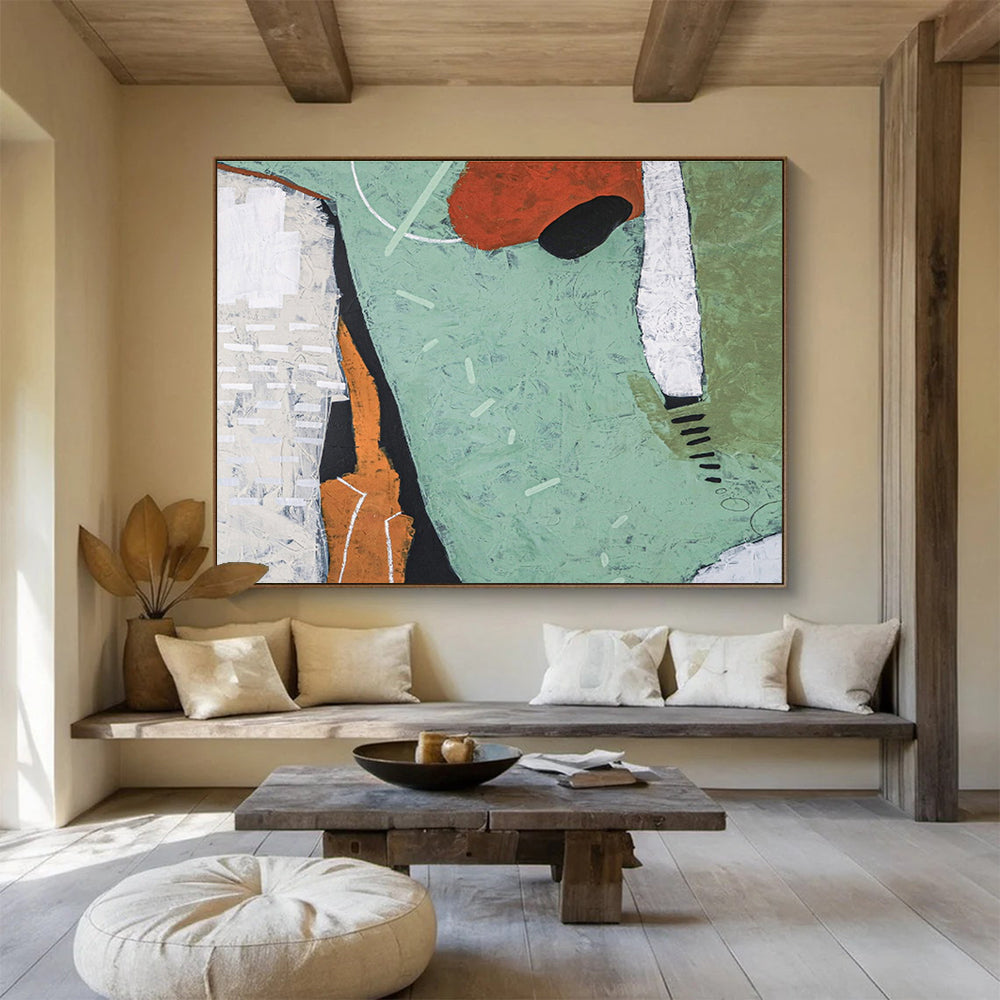 Massive Hand - Painted Abstract Artwork for Office & Hallway DKH567