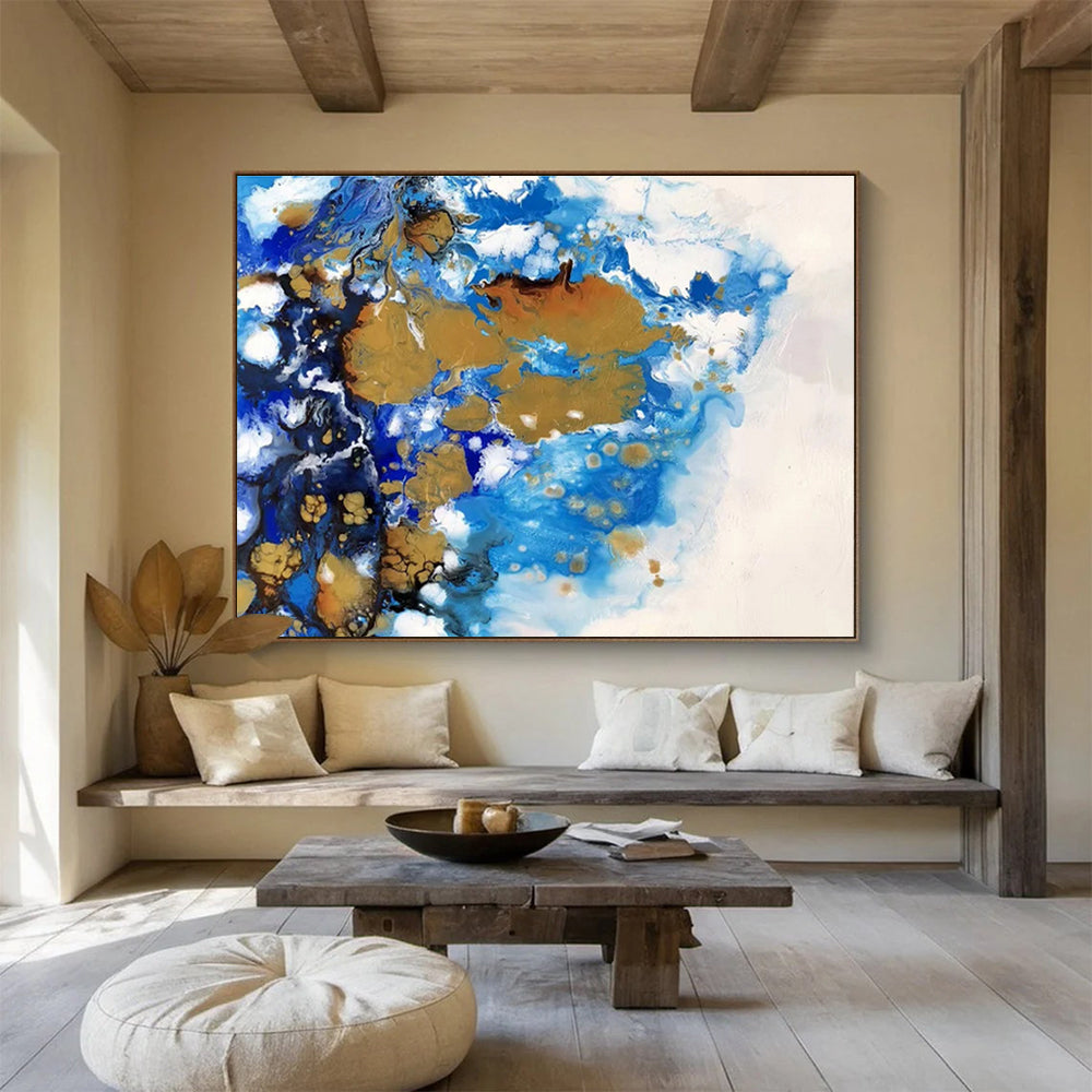 Giant Abstract Canvas for Bedroom & Entryway DKH167