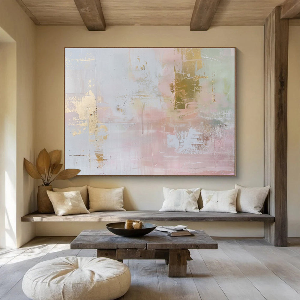 Large - Format Textured Abstract Wall Decor for Bedroom & Dining Room DKH498