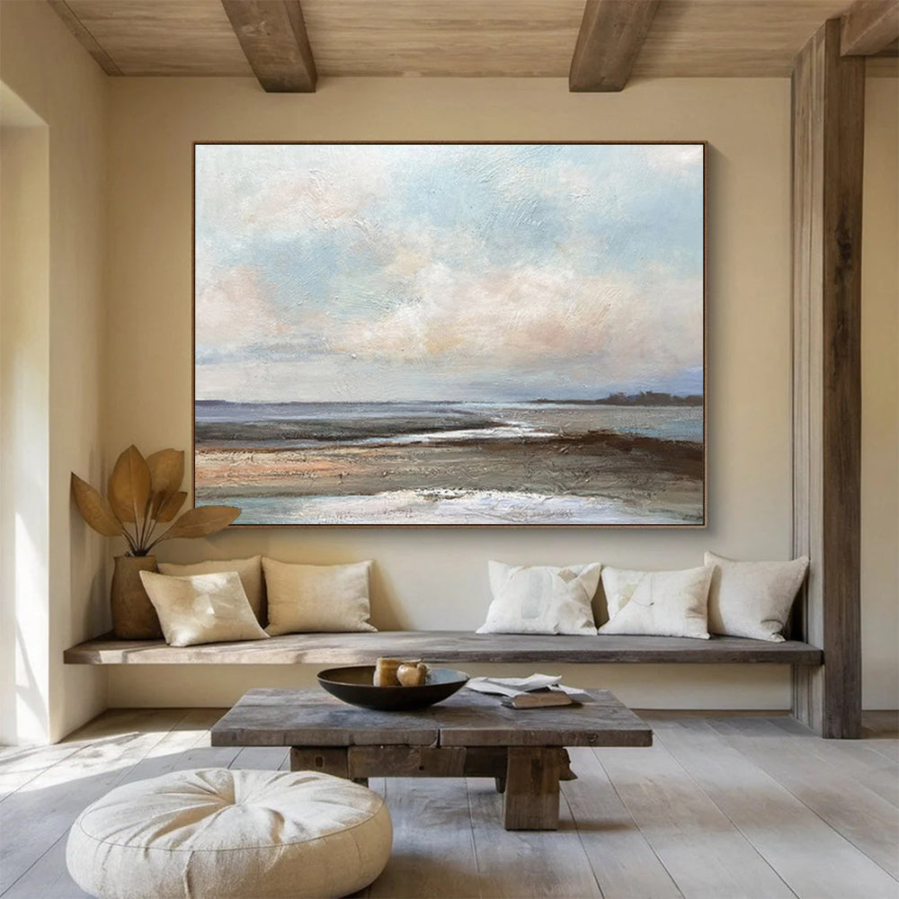 Oversized Textured Hand - Crafted Abstract Artwork for Engaging Decor DKH755