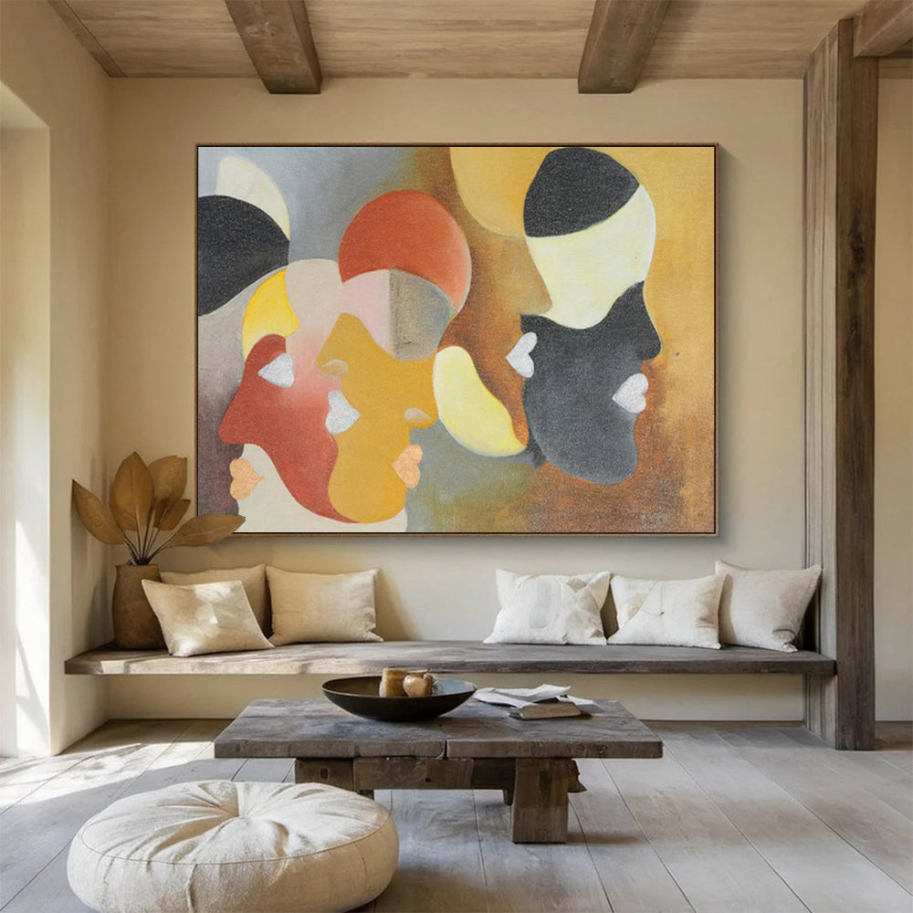 Oversized Personalized Abstract Painting for Office DKH003