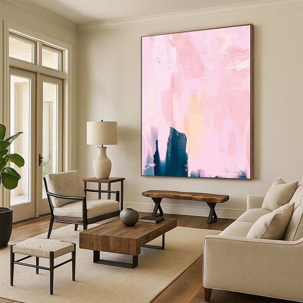 Custom Handmade Abstract Art: Big Sizes, Textured Styles for Impact DTP180