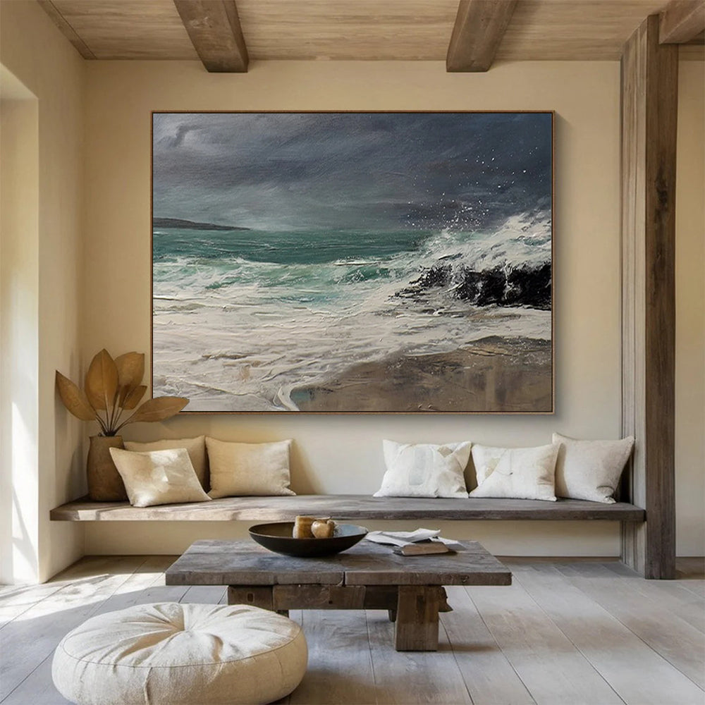 Stormy Sea & Rocks - Dynamic Office Motivation DLZ043