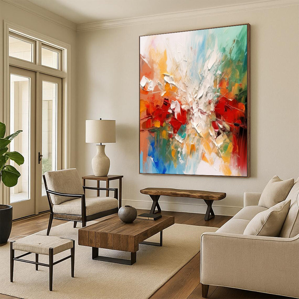 Titanic - Scale Hand - Painted Textured Custom Abstract Artwork for Bar and Entryway DTP079
