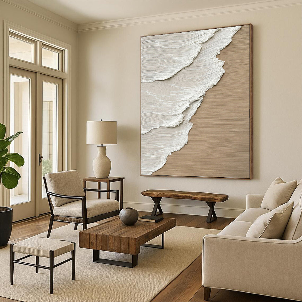 Titanic Hand - Painted Custom Abstract Canvas (with Diverse Textures), for Living Room and Hotel DKH1476