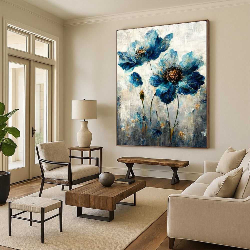 Custom-Crafted Textured Wall Mural for Living Room & Hotel LargeART2169