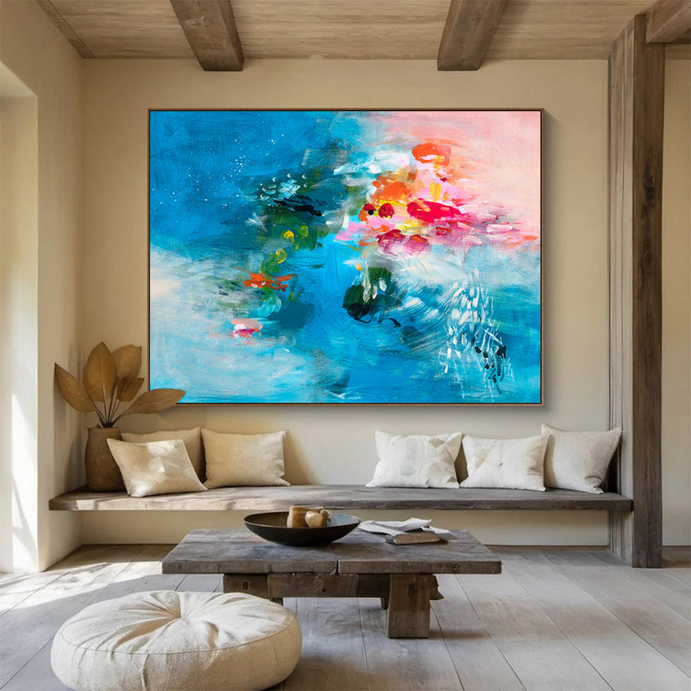 Bespoke Large - Scale Abstract Art for Luxury Villa DKH030