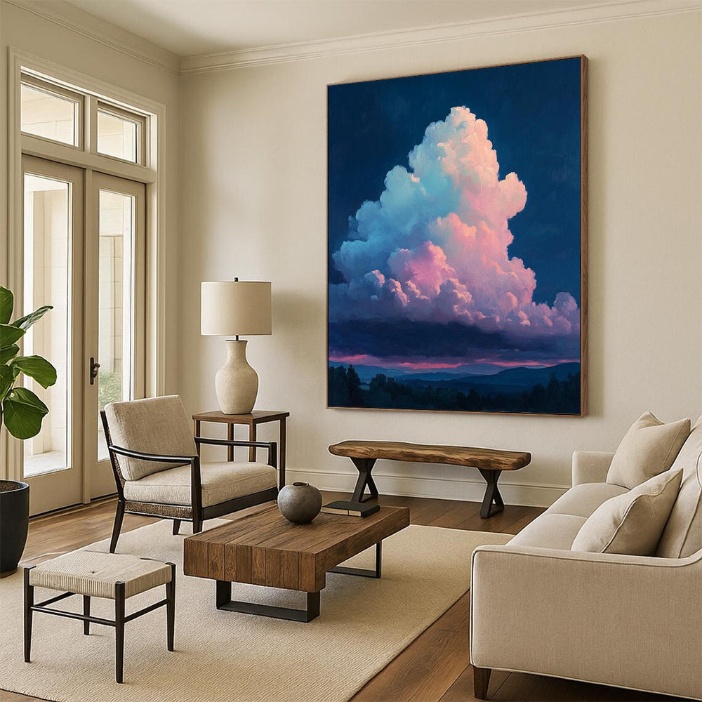 Stupendous Hand - Painted Custom Abstract Art for Living Room and Hotel DTP009