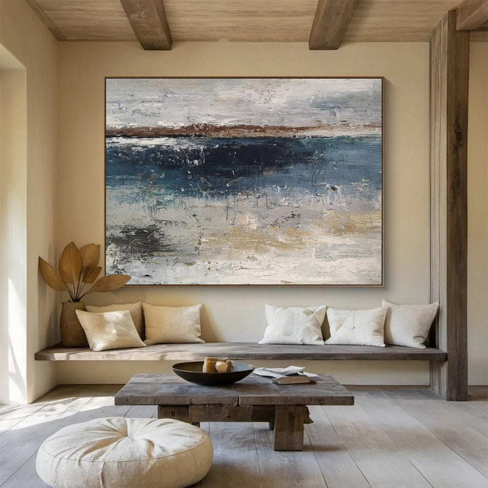 “Rhythmic Reverie” Colossal Abstract Artwork for Dining Room & Bar DKH288