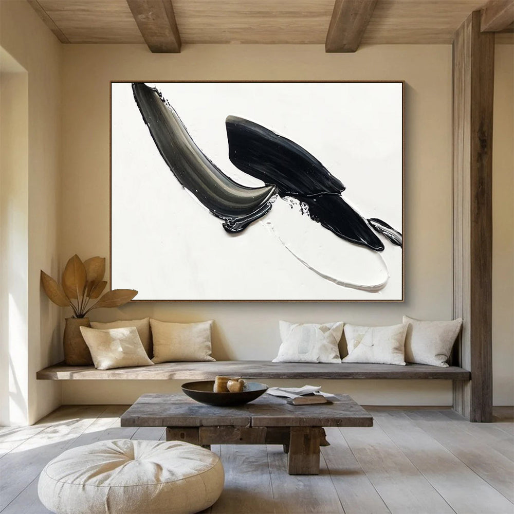 Sophisticated Large Abstract Artwork with Refined Textural Details for Living Room & Hotel Lobby DKH910