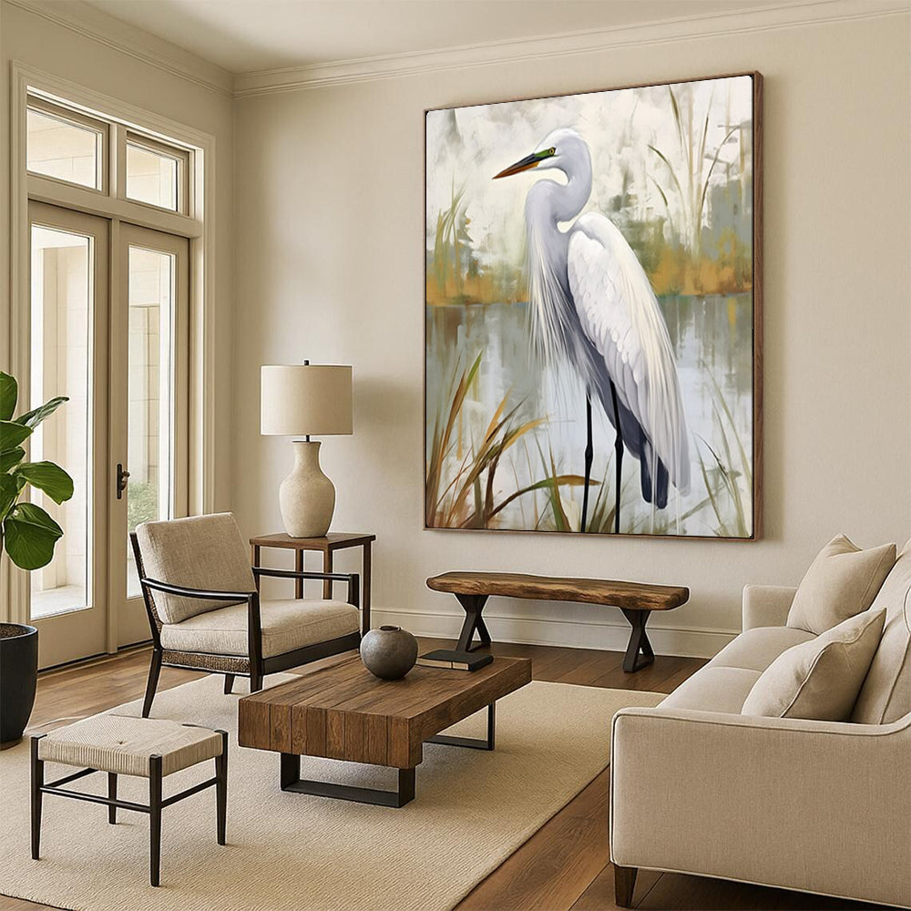 Hand-Painted Large-Scale Textured Abstract Wall Art for Dining Room & Entryway LargeART2127