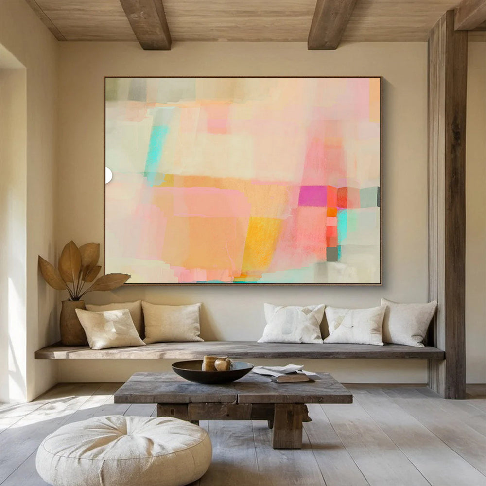 Massive Hand-Painted Abstract Canvases for Entryway & Hallway LargeART1499
