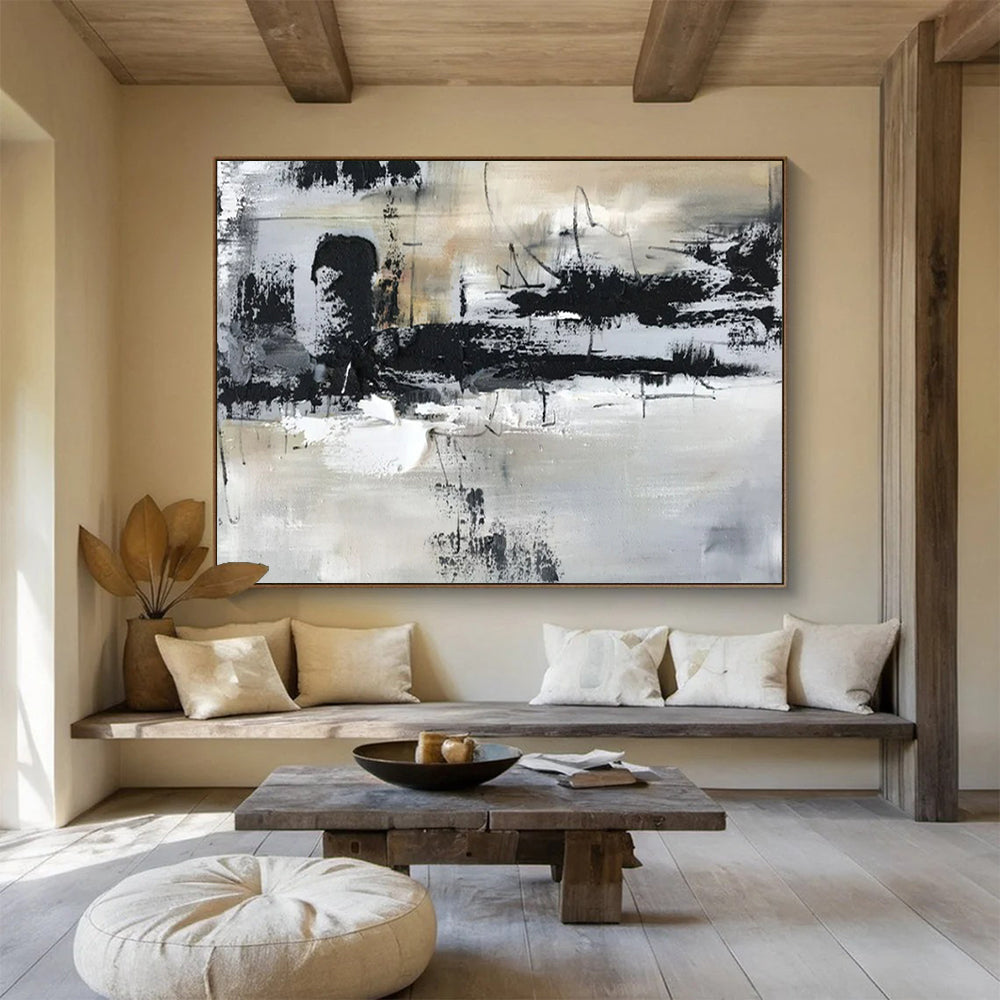 Large - Format Abstract Canvas for Bar & Hotel Lobby LargeART1565