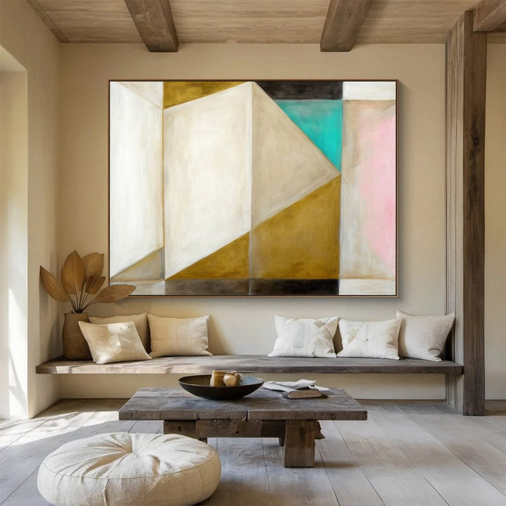 Vast Hand-Painted Abstract Canvas for Bedroom & Dining Room LargeART1534