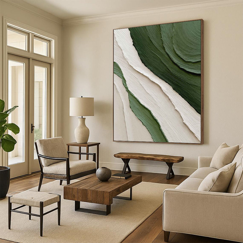 Massive Hand - Painted Textured Custom Abstract Art, for Office and Entryway DKH1481