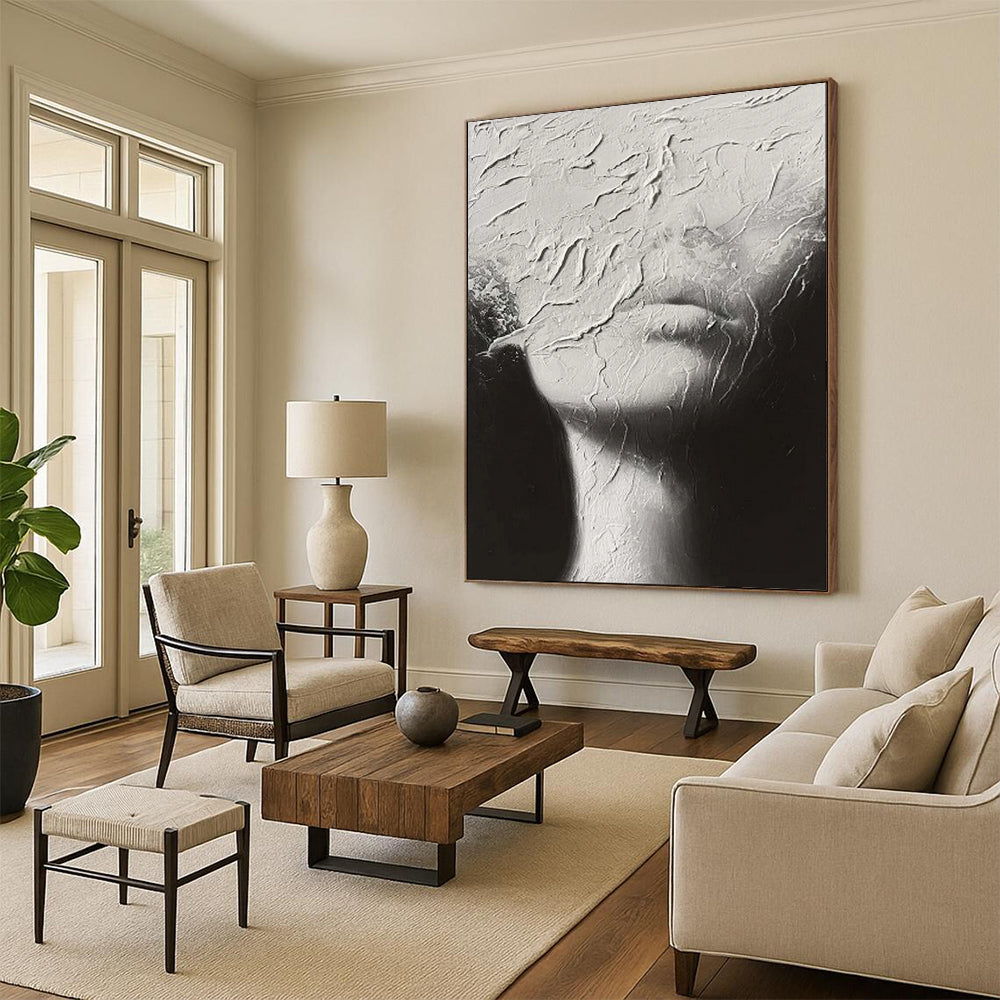 Hand-Painted Bespoke Abstract Art for Hotel & Entryway LargeART1871