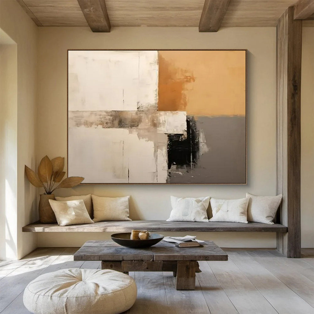 Immersive Giant Abstract Painting for Bedroom & Dining Room LargeART1573