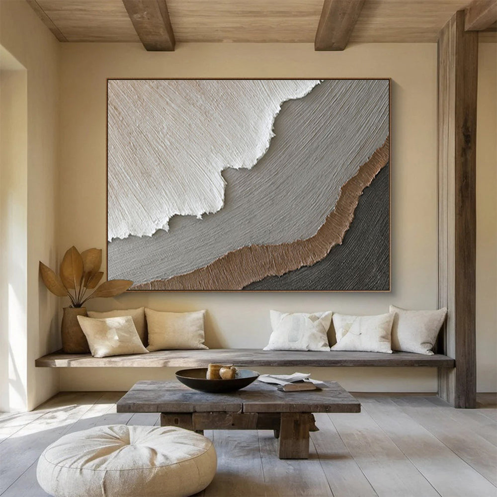 “Mystic Reflections” Giant Abstract Canvas for Bedroom & Entryway DKH251