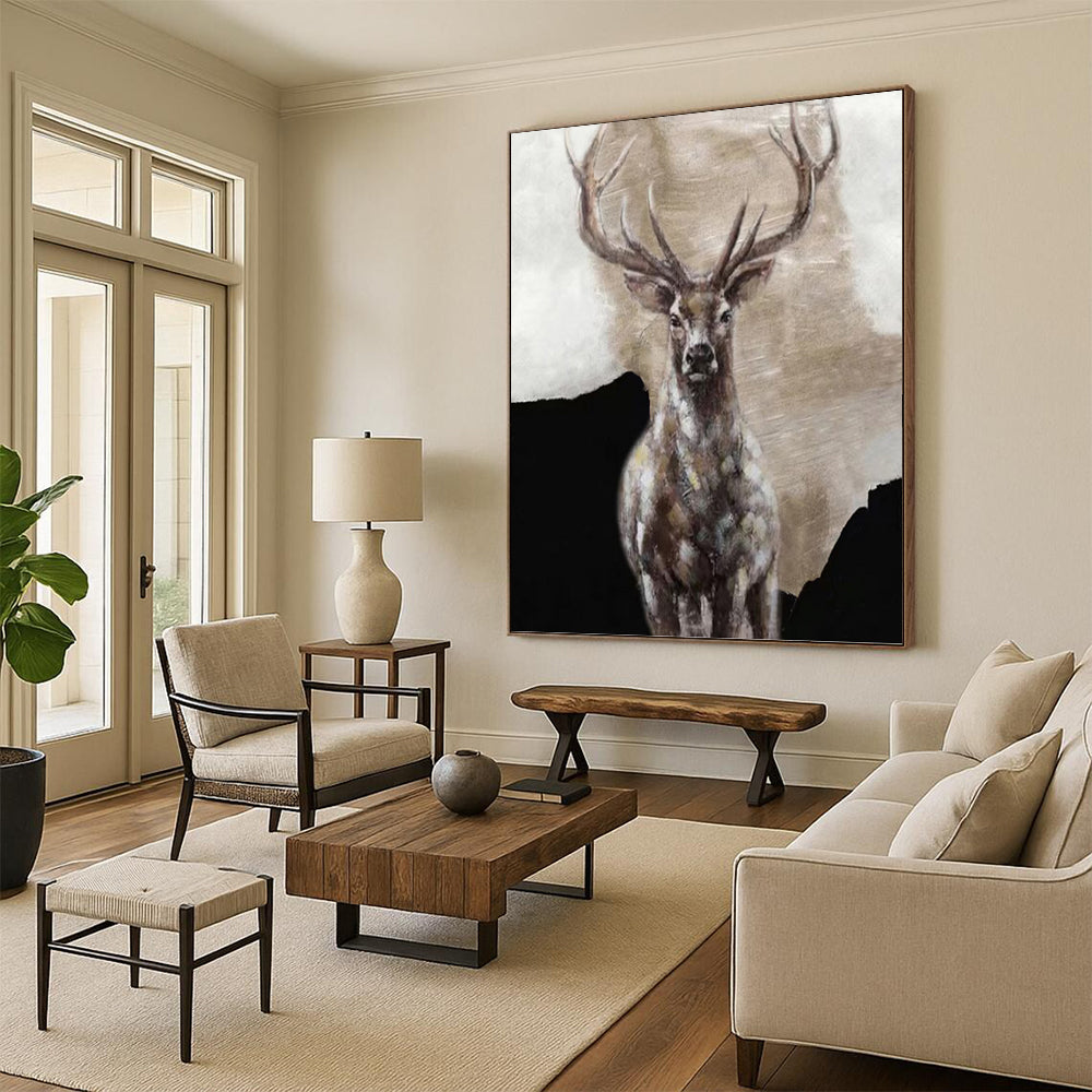 Large - Sized Hand - Painted Abstract Custom Work (with Three - Dimensional Textures), Suitable for Bedroom and Office DKH1462