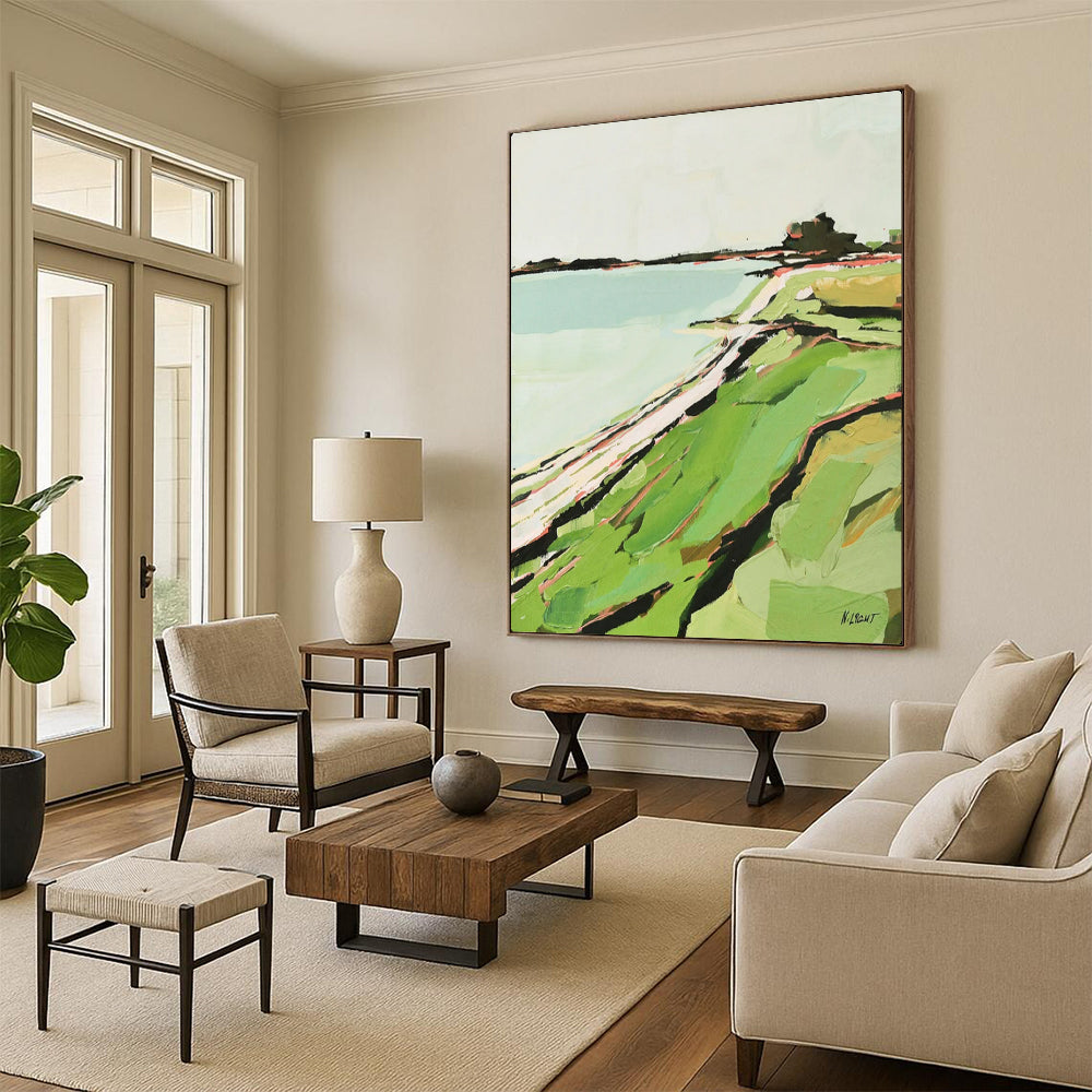 Artisan-Crafted Large-Scale Textured Canvas for Office & Entryway LargeART2147