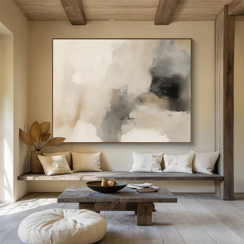 “Artistic Synergy” Large - Format Abstract Canvas for Dining Room & Living Room DKH239