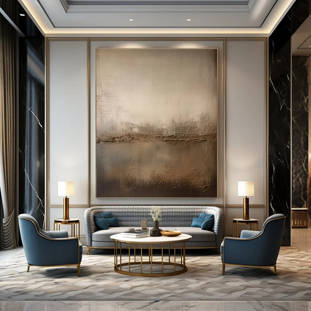 Hand-Painted Bespoke Abstract Art for Dining Room & Hotel LargeART1467