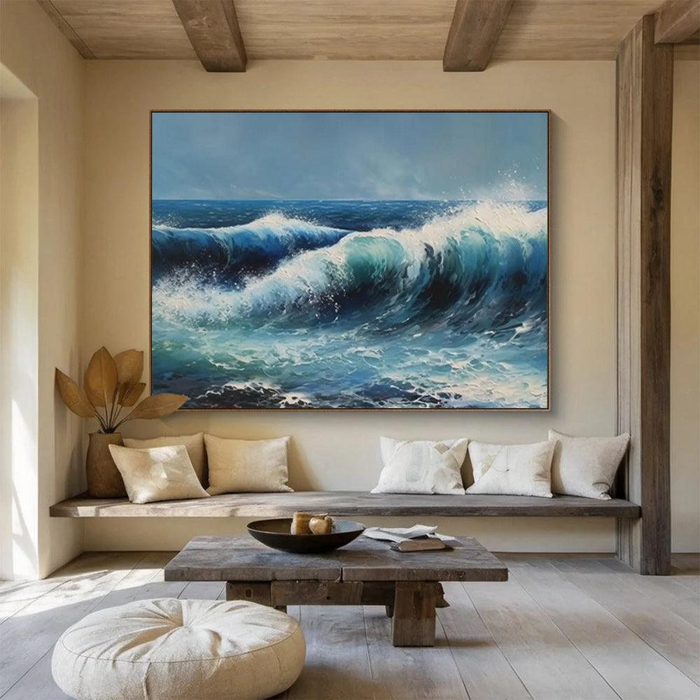 “Innovative Echoes” Vast Abstract Painting for Office & Bar DKH324