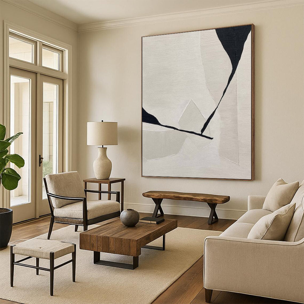 Expansive-Scale Hand-Painted Abstract Wall Art for Living Room & Music Room LargeART2249