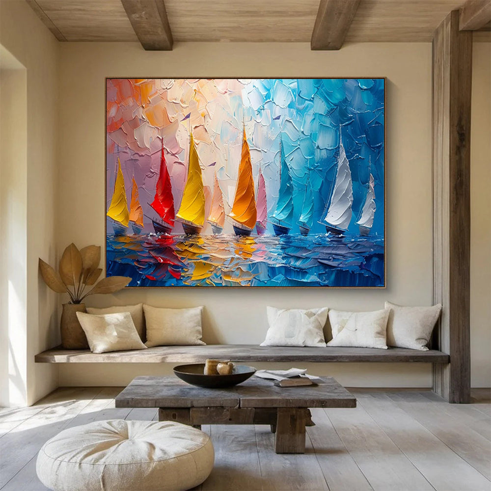 Oversized Original Textured Handmade Abstract Painting for Decorative Enhancements DKH800