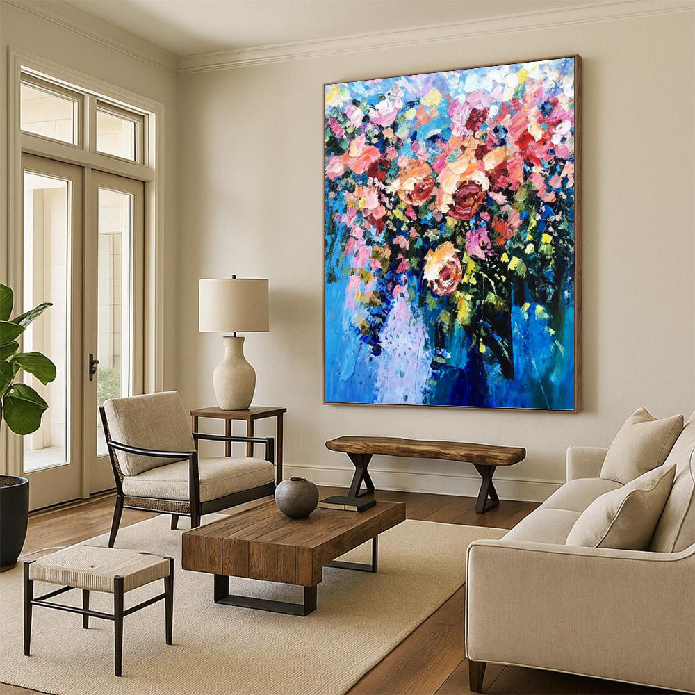 Magical Hand - Painted Textured Abstract for Bedroom & Entryway DKH1349