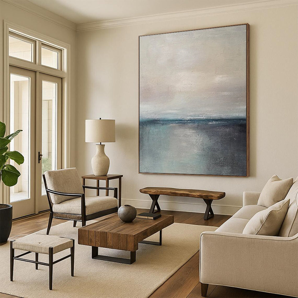 Vast - Format Hand - Painted Custom Abstract Masterpiece for Bedroom and Living Room DTP034
