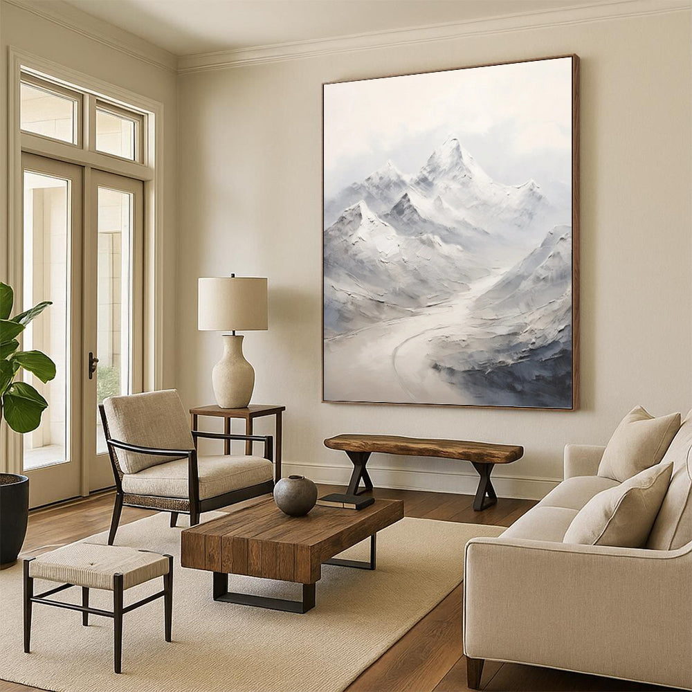 Exceptionally Striking Hand - Painted Textured Abstract Canvas for Art Gallery & Exhibition Space DKH1264