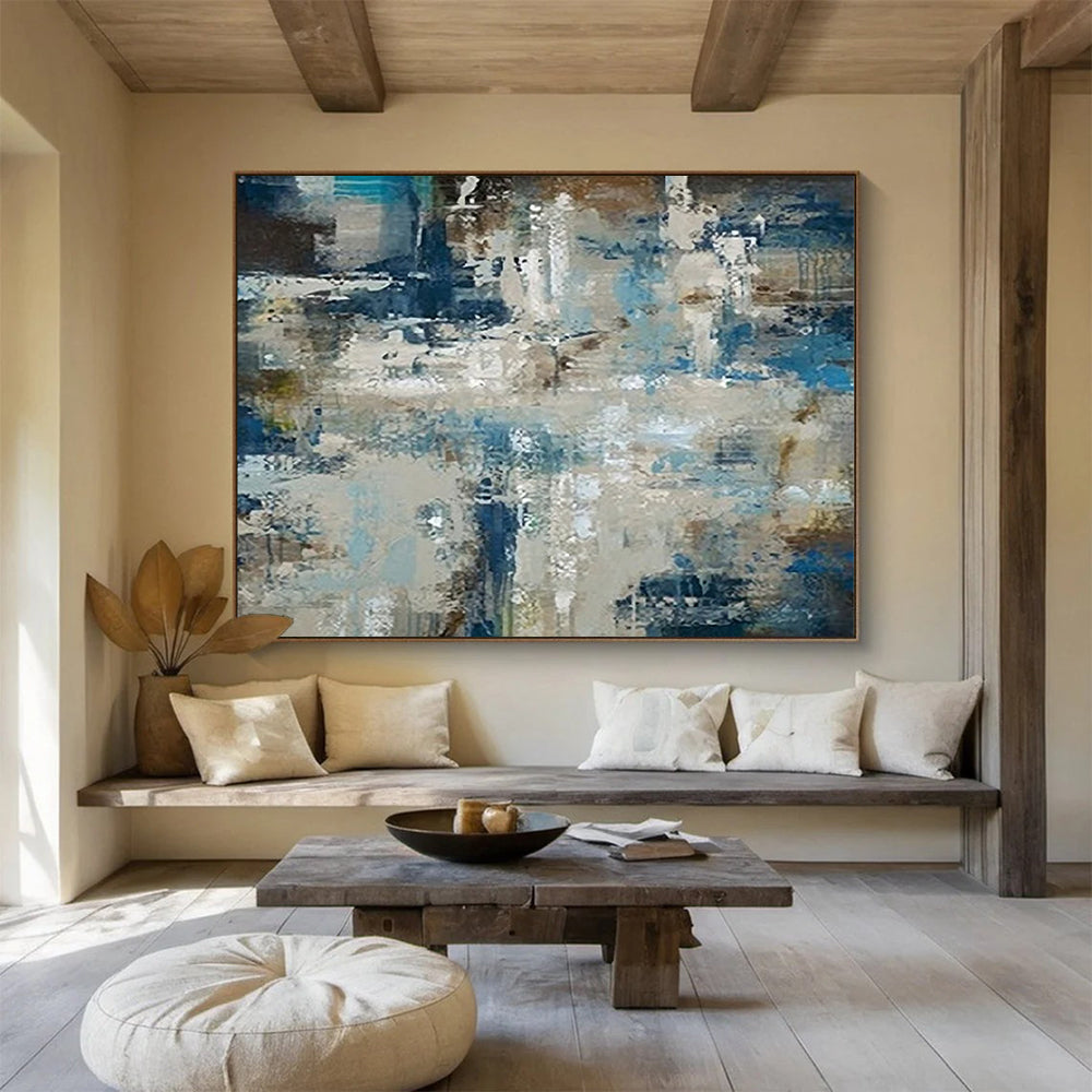 Textured Abstract Coastal - Modern Entryway Impact DLZ036