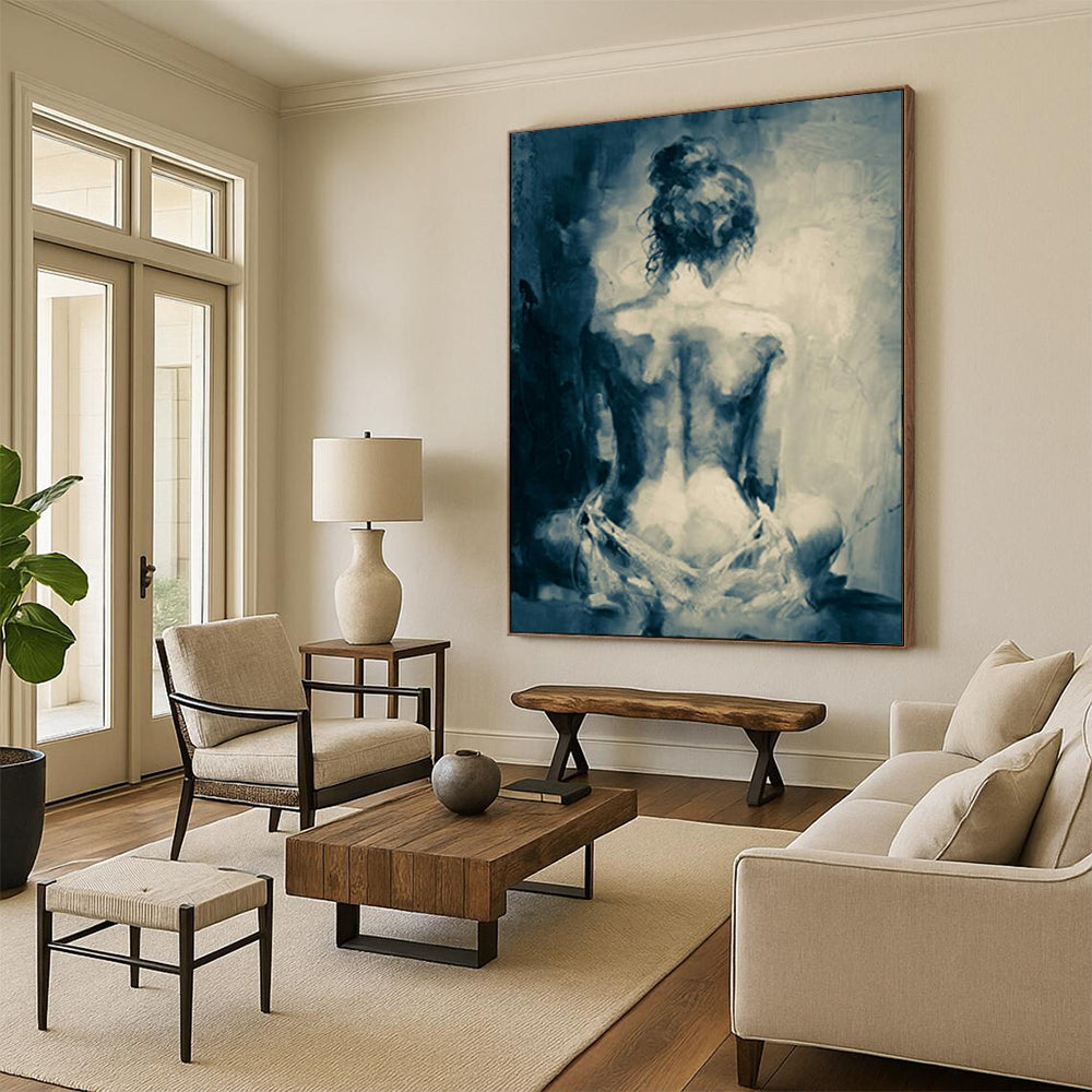 Hand-Painted Personalized Abstract Painting for Living Room & Bar LargeART1833