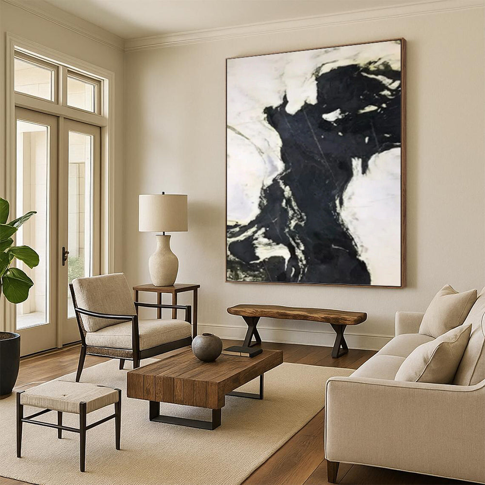 Grand Custom - Painted Textured Canvas Abstract for Office & Entryway DKH1046