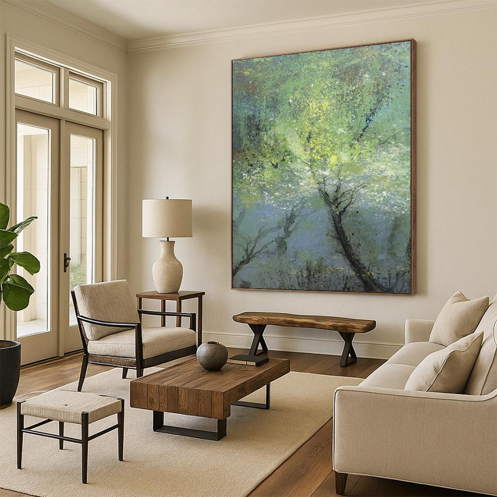 Large Custom Abstract Paintings: Textured Masterpieces for Living Room & Hallway DTP247